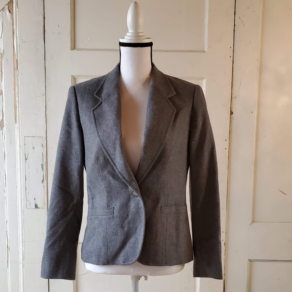 PENDLETON 100% Virgin Wool Gray Suit Jacket